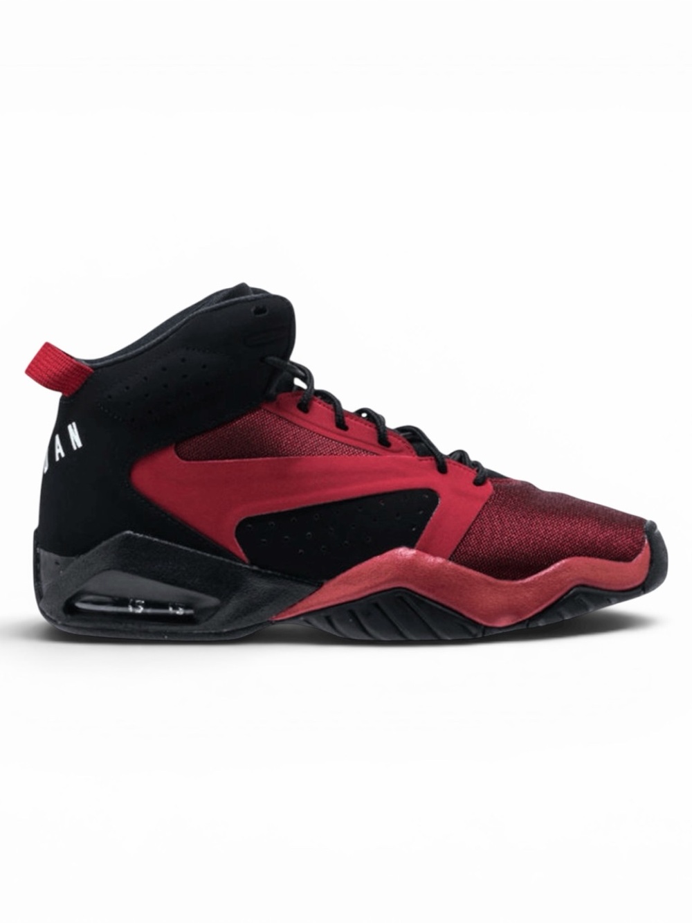 Air Jordan Lift Off sneakers in the Bred Black/Gym Red/White colorway Size 6.5